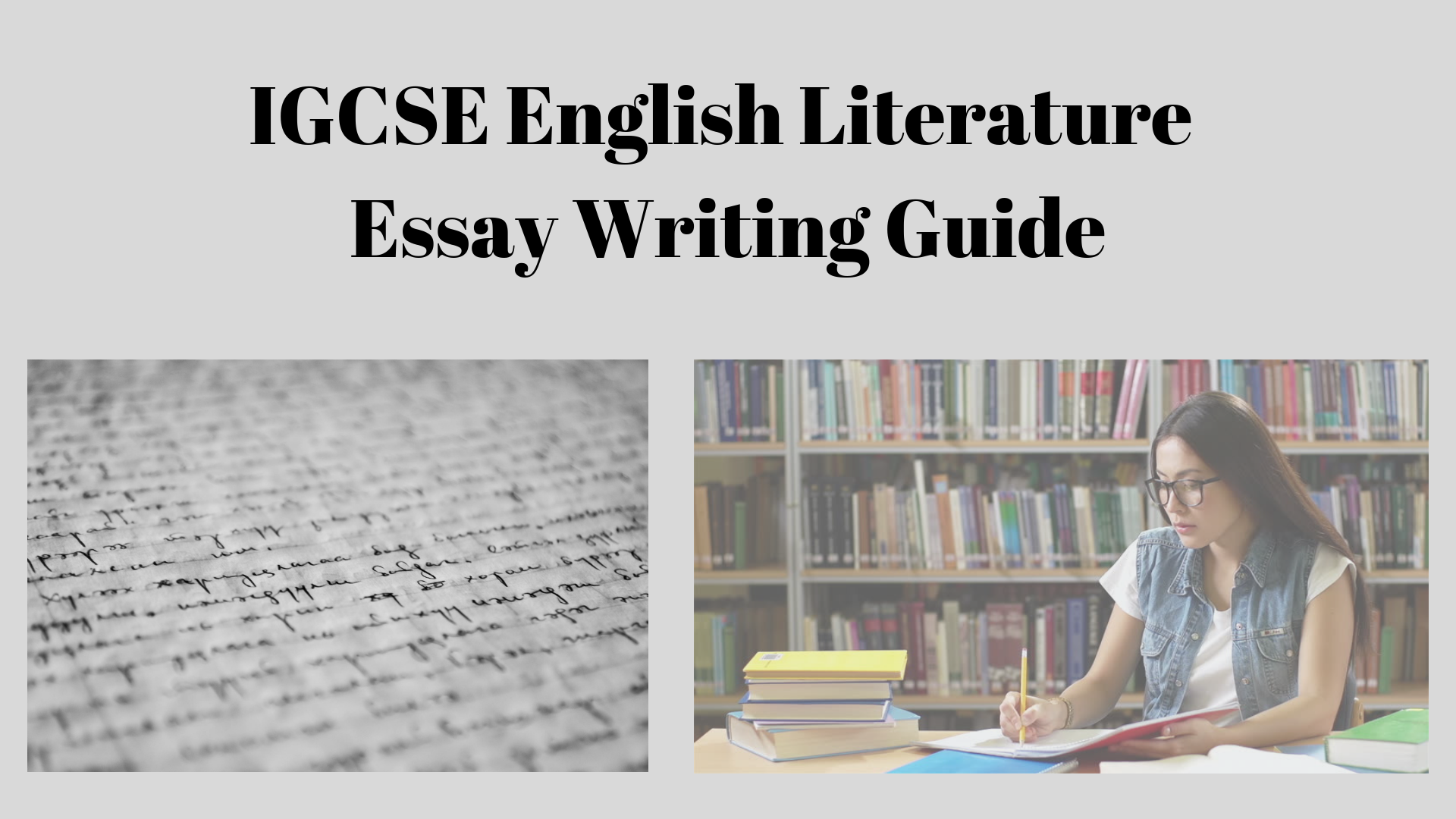 IGCSE essay writing