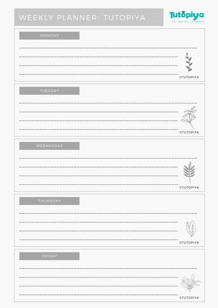 study planners