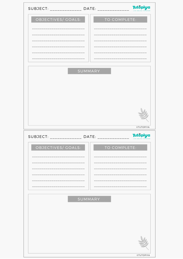 study planners