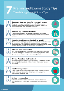 graphics-of-seven-study-tips-listed-out-for-prelims-and-exams