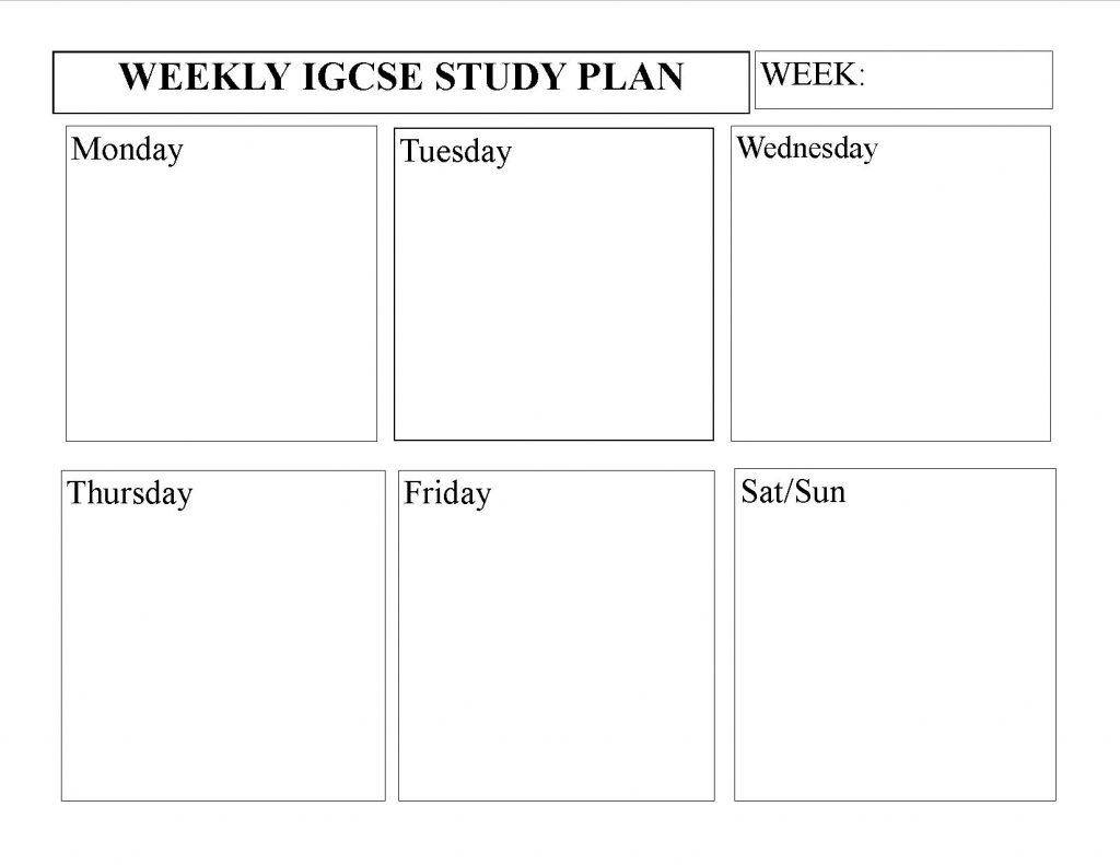 igcse-homeschooling-weekly-study-planner