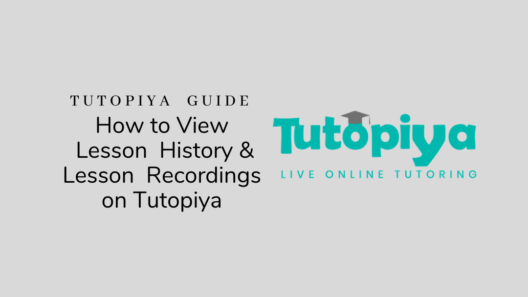 lesson recordings and lesson history