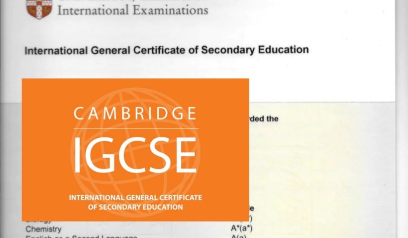 igcse certificate