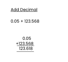 Add decimals 