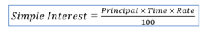 Simple Interest Formula