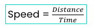 Speed formula