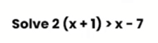 Linear equations and inequalities