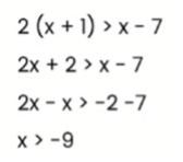 Linear equations and inequalities