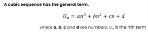 Cubic Sequences