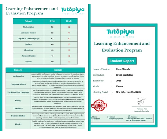 sTUDENT REPORT igcse MOCK